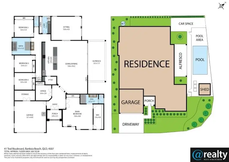 Floorplan of Homely house listing, 41 Teal Boulevard, Banksia Beach QLD 4507
