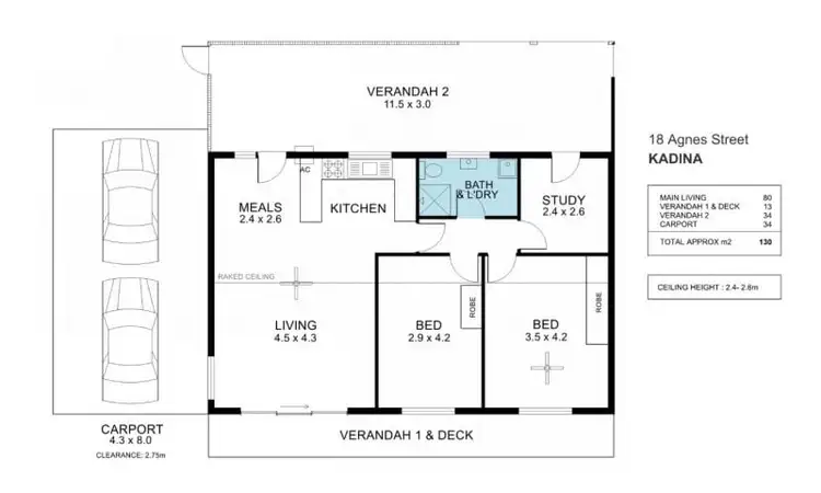 Floorplan of Homely house listing, 18 Agnes Street, Kadina SA 5554