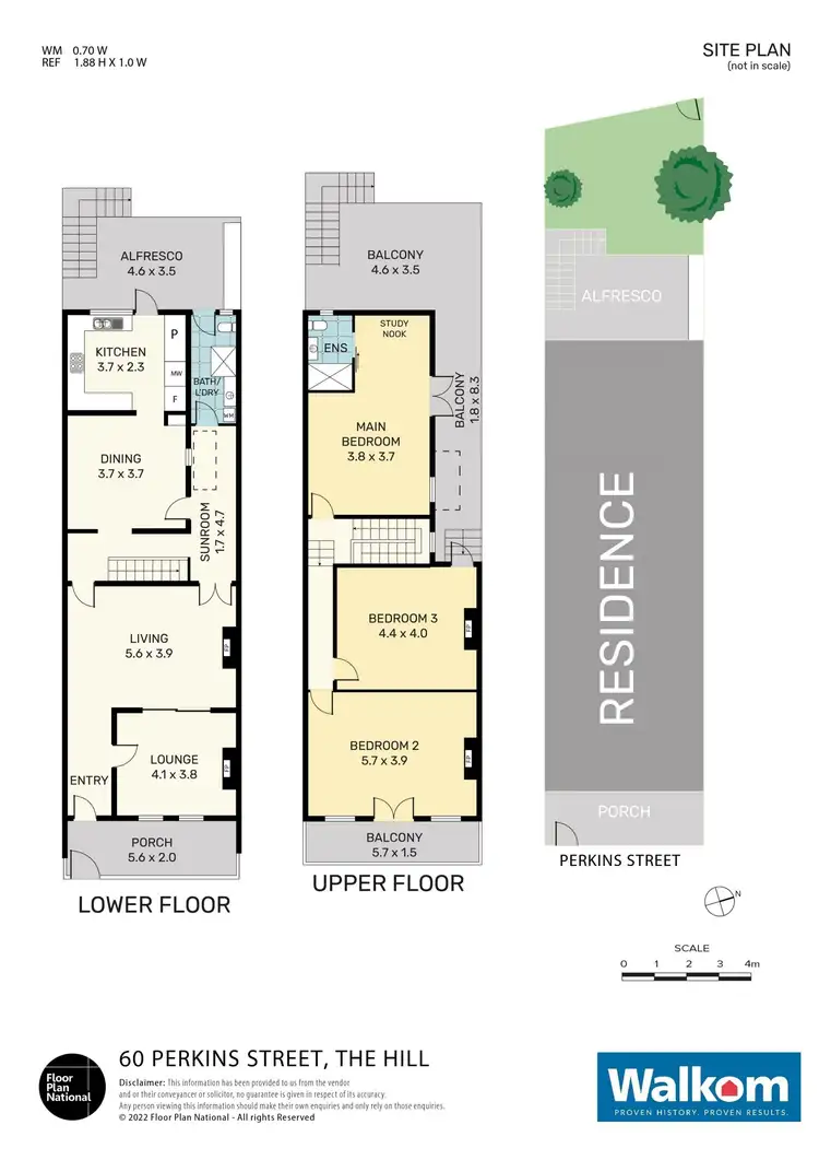 Floorplan of Homely terrace listing, 60 Perkins Street, The Hill NSW 2300