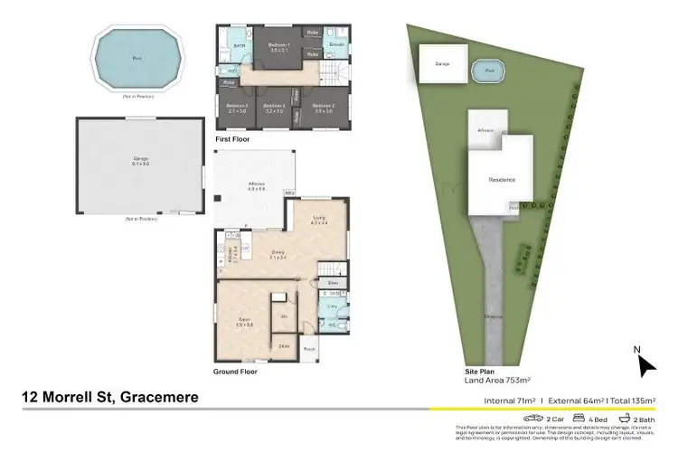 Floorplan of Homely house listing, 12 Morrell Street, Gracemere QLD 4702