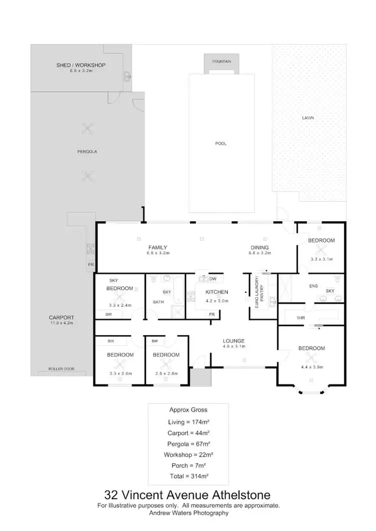 Floorplan of Homely house listing, 32 Vincent Avenue, Athelstone SA 5076