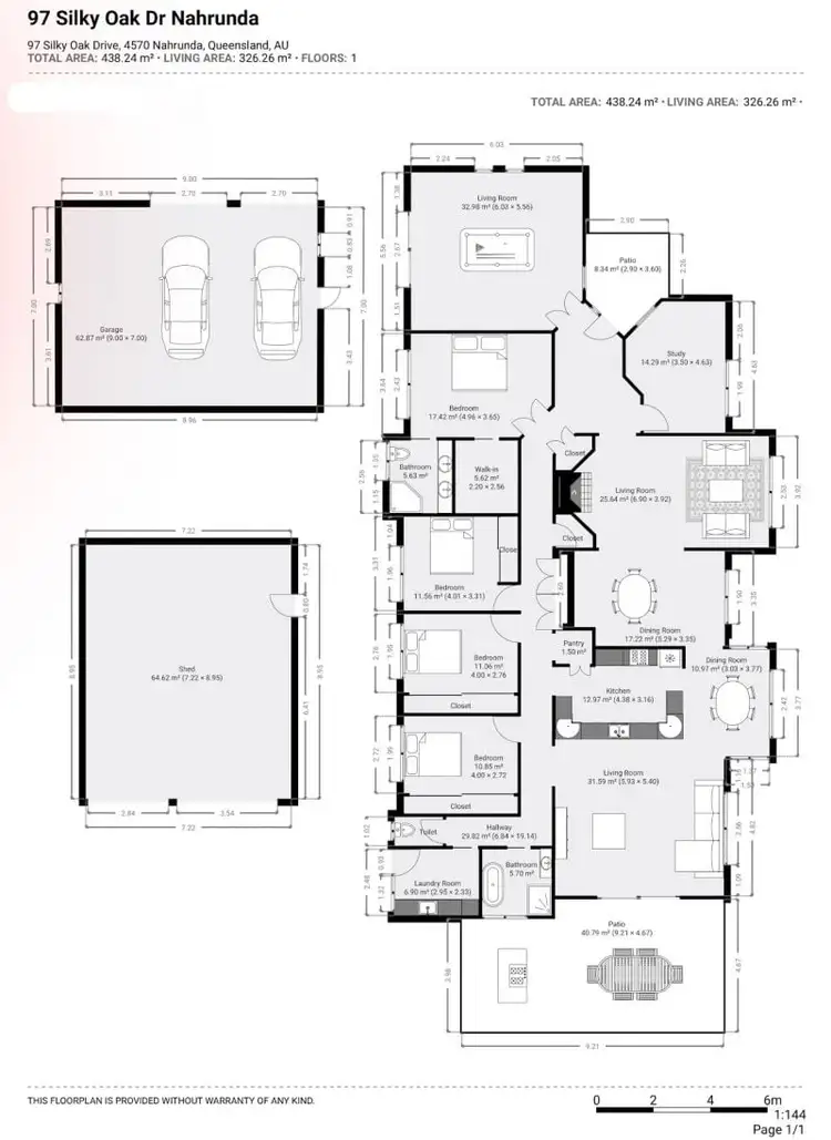 Floorplan of Homely house listing, 97 Silky Oak Drive, Nahrunda QLD 4570