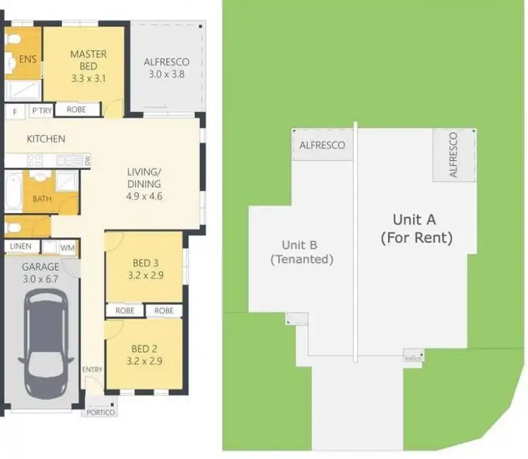Floorplan of Homely semi-detached listing, 18a Bonaparte Place, Palmwoods QLD 4555