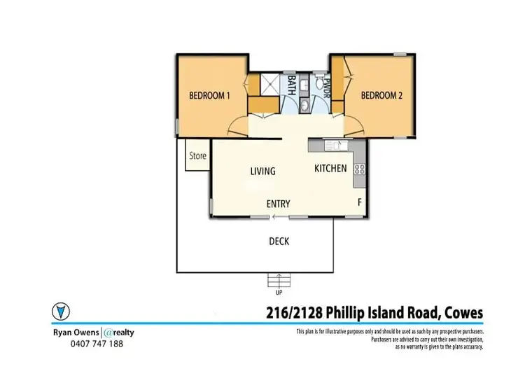 Floorplan of Homely villa listing, 216/2128 Phillip Island Road, Cowes VIC 3922