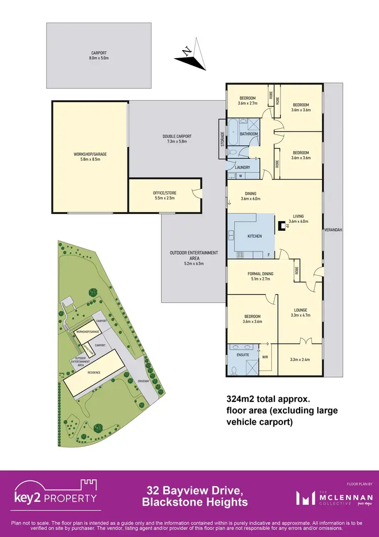 Floorplan of Homely house listing, 32 Bayview Drive, Blackstone Heights TAS 7250