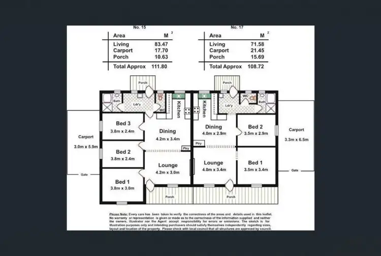 Floorplan of Homely house listing, 15 &/17 Yarnbrook Street, Davoren Park SA 5113