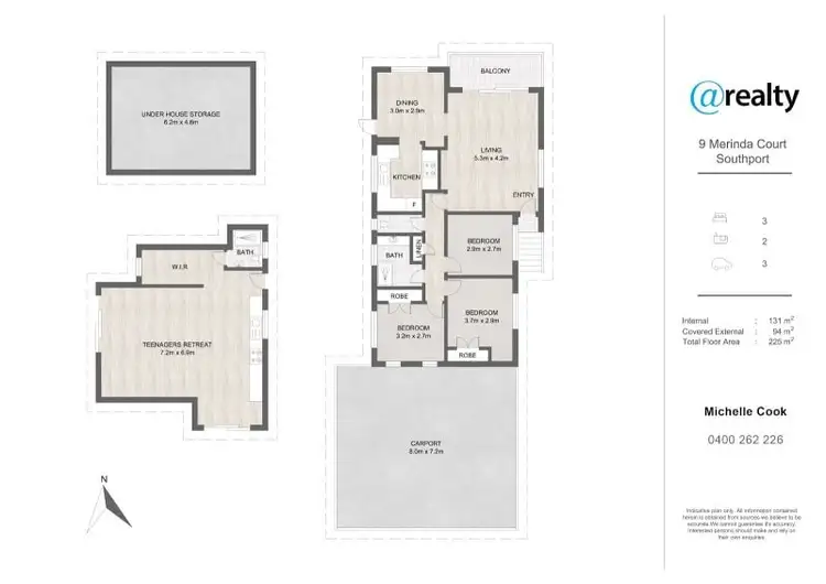 Floorplan of Homely house listing, 9 Merinda Court, Southport QLD 4215