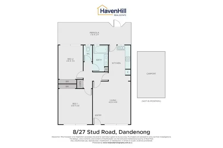 Floorplan of Homely unit listing, 8/27 Stud Road, Dandenong VIC 3175