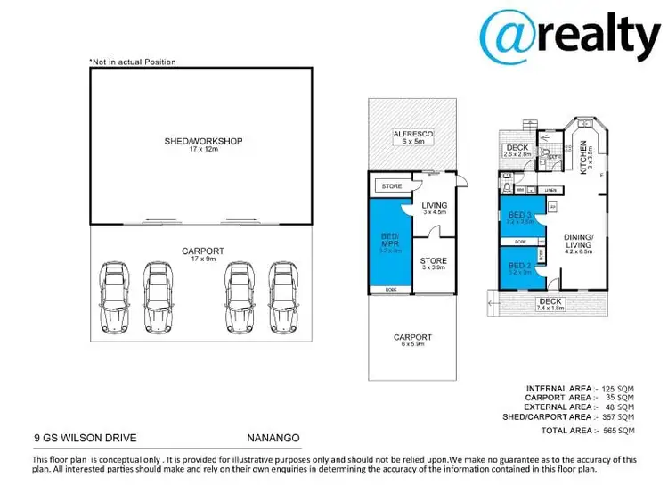 Floorplan of Homely rural property listing, 9 G.S. Wilson Drive, Nanango QLD 4615