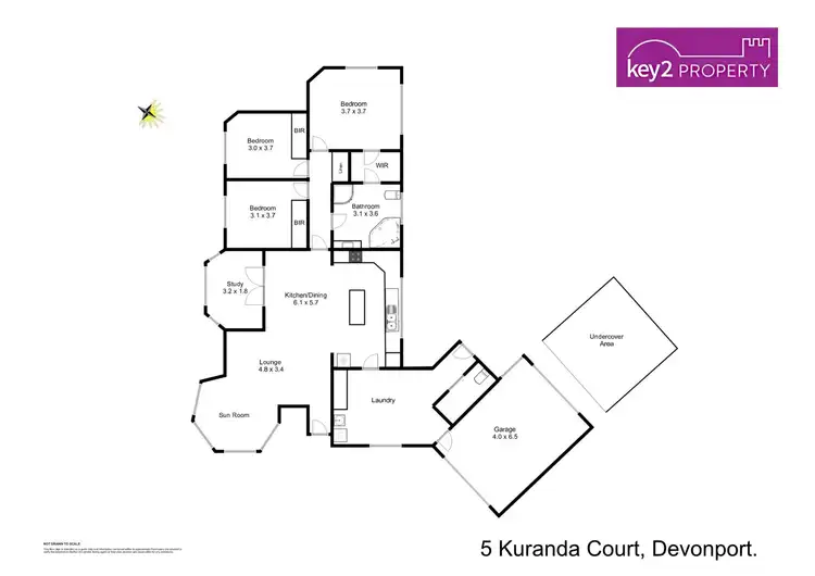 Floorplan of Homely house listing, 5 Kuranda Close, Devonport TAS 7310