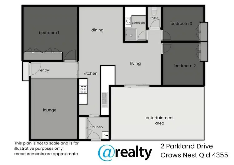 Floorplan of Homely house listing, 2 Parkland Drive, Crows Nest QLD 4355