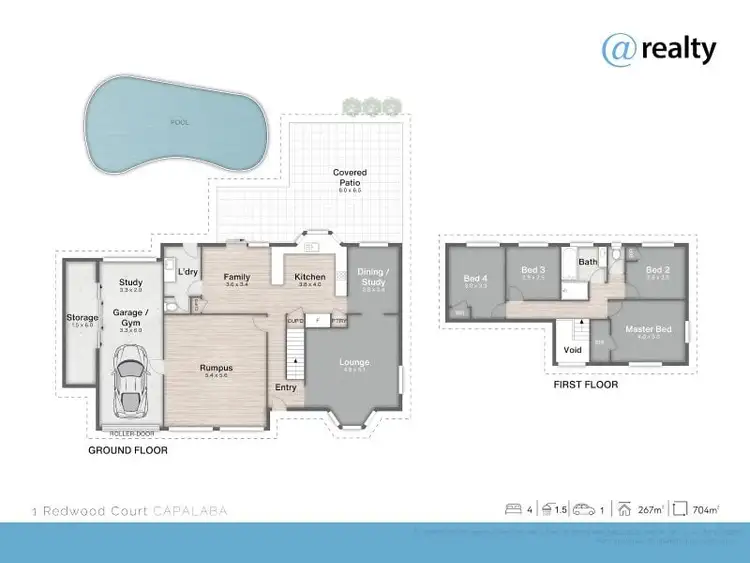 Floorplan of Homely house listing, 1 Redwood Court, Capalaba QLD 4157
