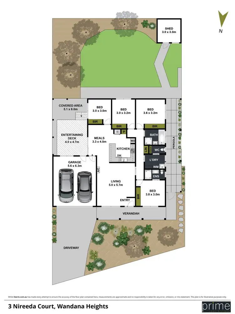 Floorplan of Homely house listing, 3 Nireeda Court, Wandana Heights VIC 3216