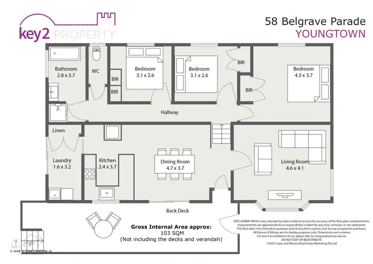 Floorplan of Homely house listing, 58 Belgrave Parade, Youngtown TAS 7249