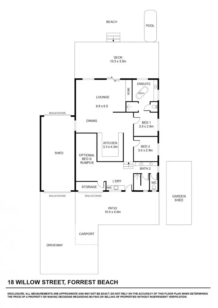 Floorplan of Homely house listing, 18 Willow Street, Forrest Beach QLD 4850