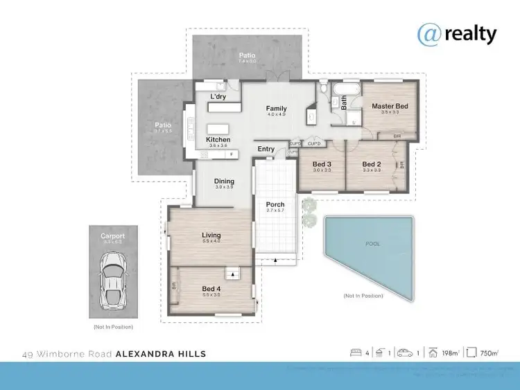 Floorplan of Homely house listing, 49 Wimborne Road, Alexandra Hills QLD 4161