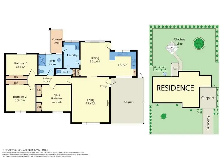 Floorplan of Homely house listing, 17 Worthy Street, Leongatha VIC 3953