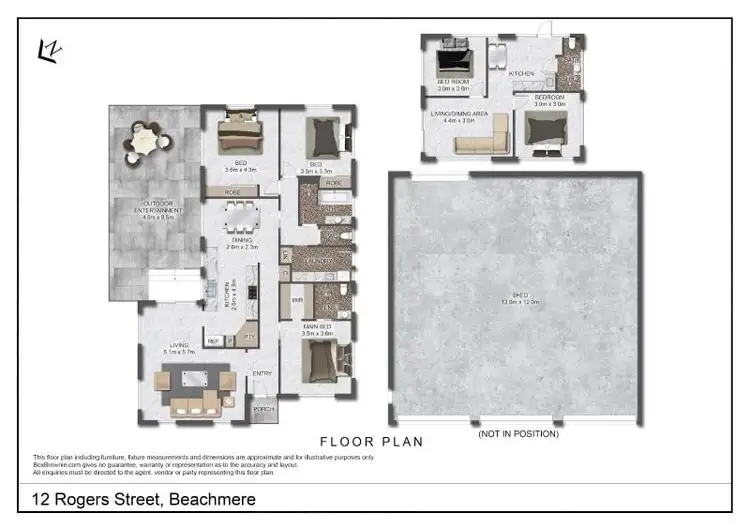 Floorplan of Homely house listing, 12 Rogers Street, Beachmere QLD 4510