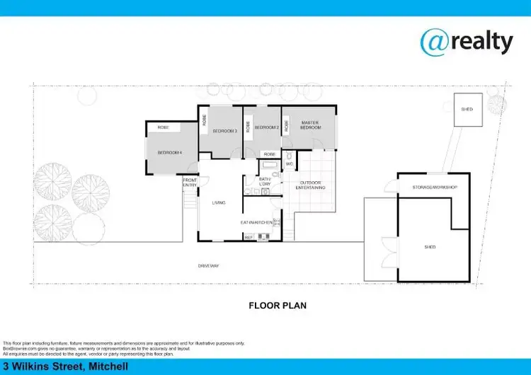 Floorplan of Homely house listing, 3 Wilkins Street, Mitchell NSW 2795