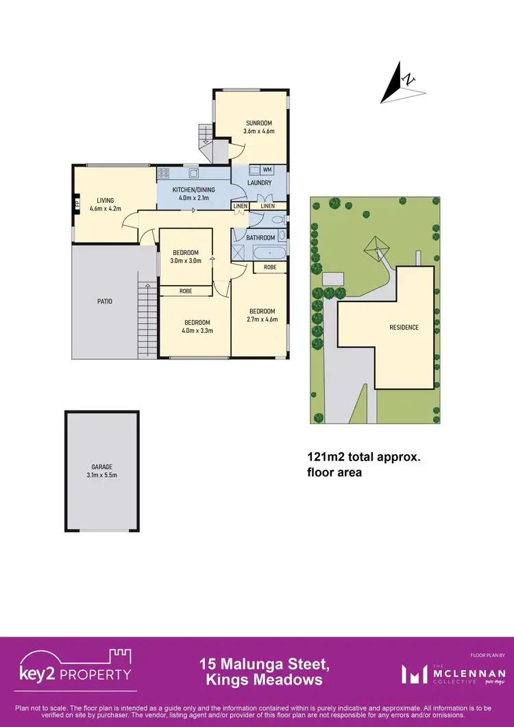 Floorplan of Homely house listing, 15 Malunga Street, Kings Meadows TAS 7249