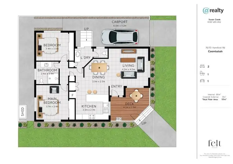 Floorplan of Homely house listing, 76/70 Hansford Road, Coombabah QLD 4216