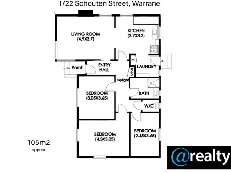 Floorplan of Homely house listing, 1/22 Schouten Street, Warrane TAS 7018