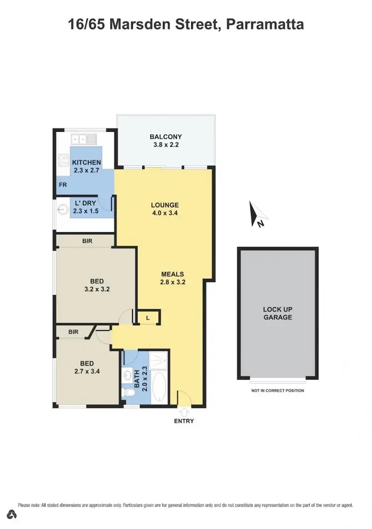 Floorplan of Homely apartment listing, 16/65 Marsden Street, Parramatta NSW 2150