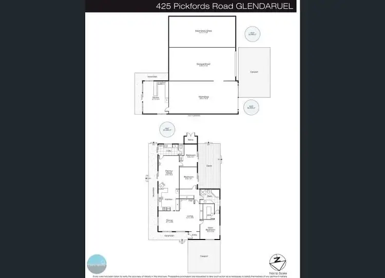 Floorplan of Homely house listing, 425 Pickfords Rd, Glendaruel VIC 3363