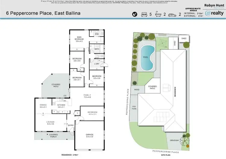 Floorplan of Homely house listing, 6 Peppercorne Place, East Ballina NSW 2478