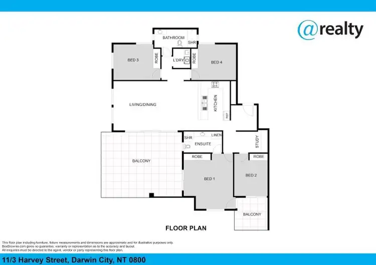 Floorplan of Homely unit listing, 11/3 Harvey Street, Darwin City NT 800