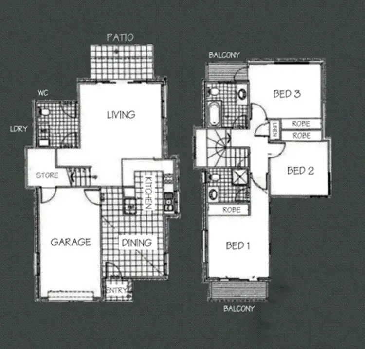 Floorplan of Homely townhouse listing, 25/49 Gannon Avenue, Manly QLD 4179