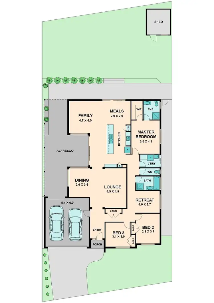 Floorplan of Homely house listing, 11 LAURICELLA DRIVE, Wallan VIC 3756