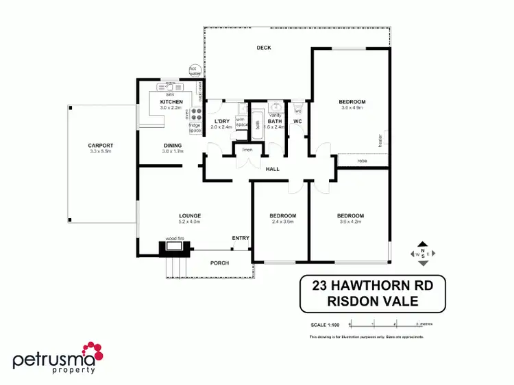 Floorplan of Homely house listing, 23 Hawthorn Road, Risdon Vale TAS 7016