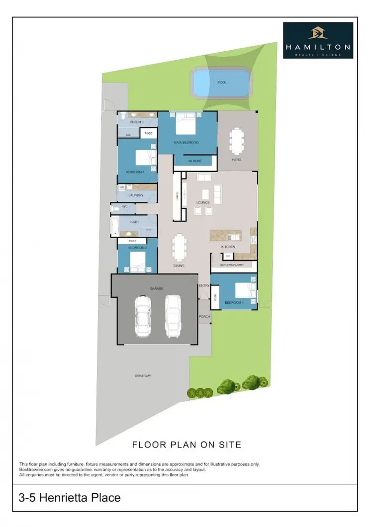 Floorplan of Homely house listing, 3-5 Henrietta Place, Mooroobool QLD 4870