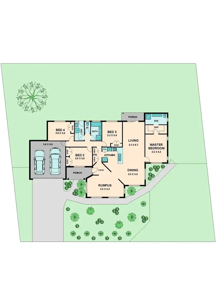 Floorplan of Homely house listing, 22 CRAIG PARRY DRIVE, Hidden Valley VIC 3756