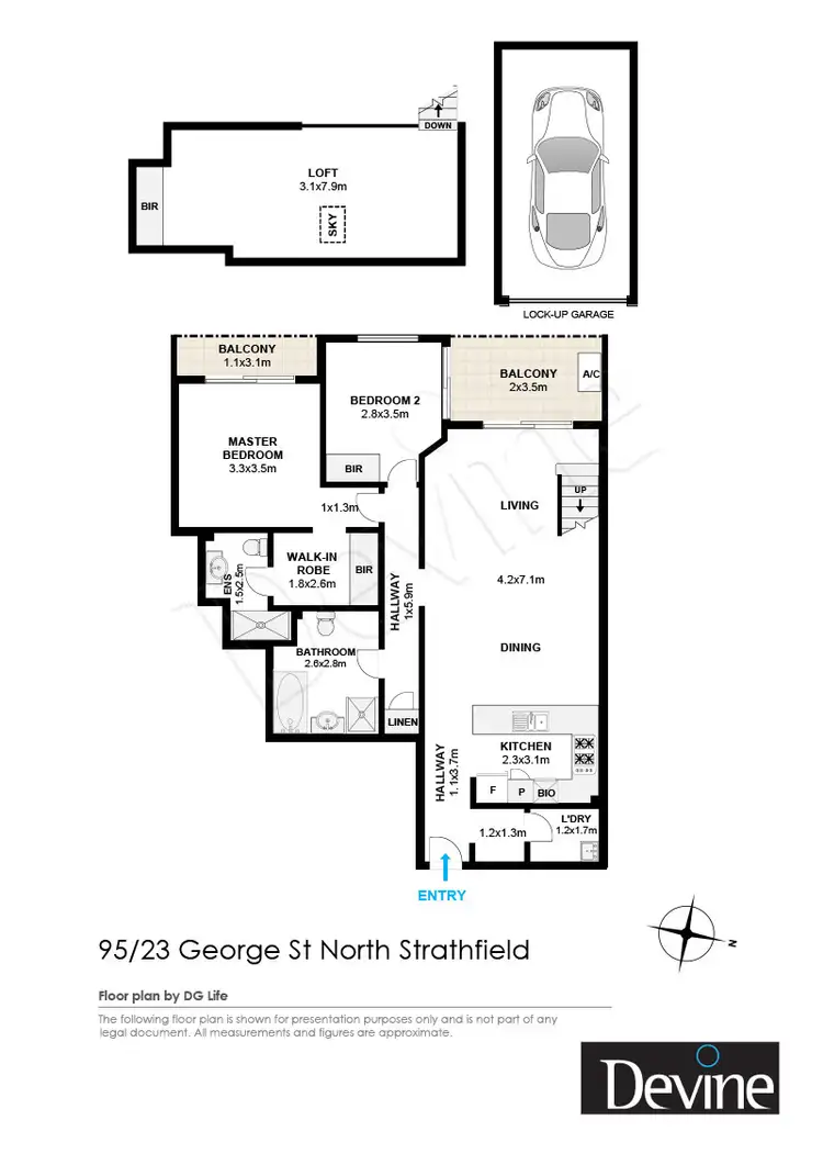 Floorplan of Homely apartment listing, 95/23 George Street, North Strathfield NSW 2137