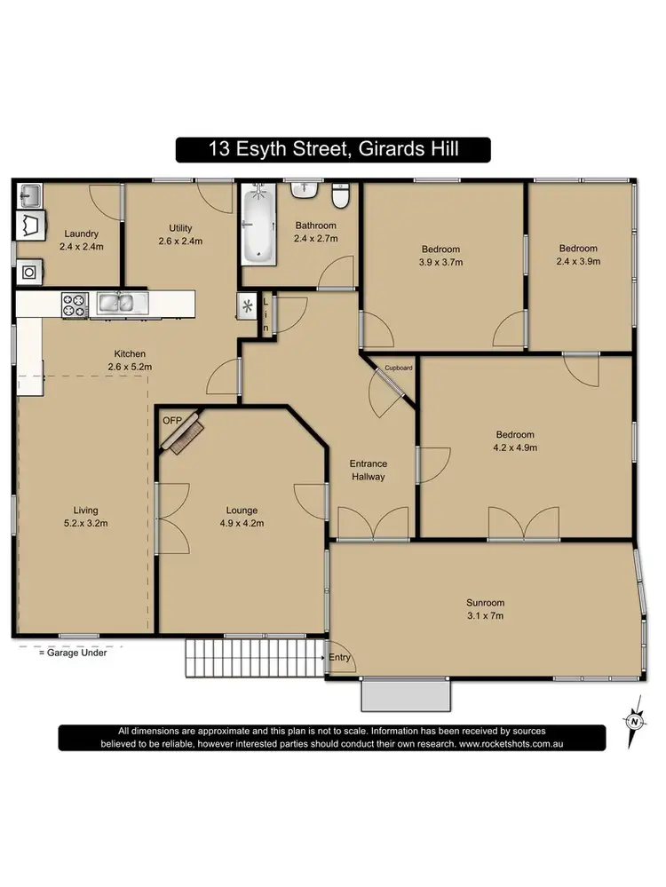 Floorplan of Homely house listing, 13 Esyth Street, Girards Hill NSW 2480