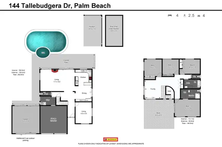 Floorplan of Homely house listing, 144 Tallebudgera Drive, Palm Beach QLD 4221