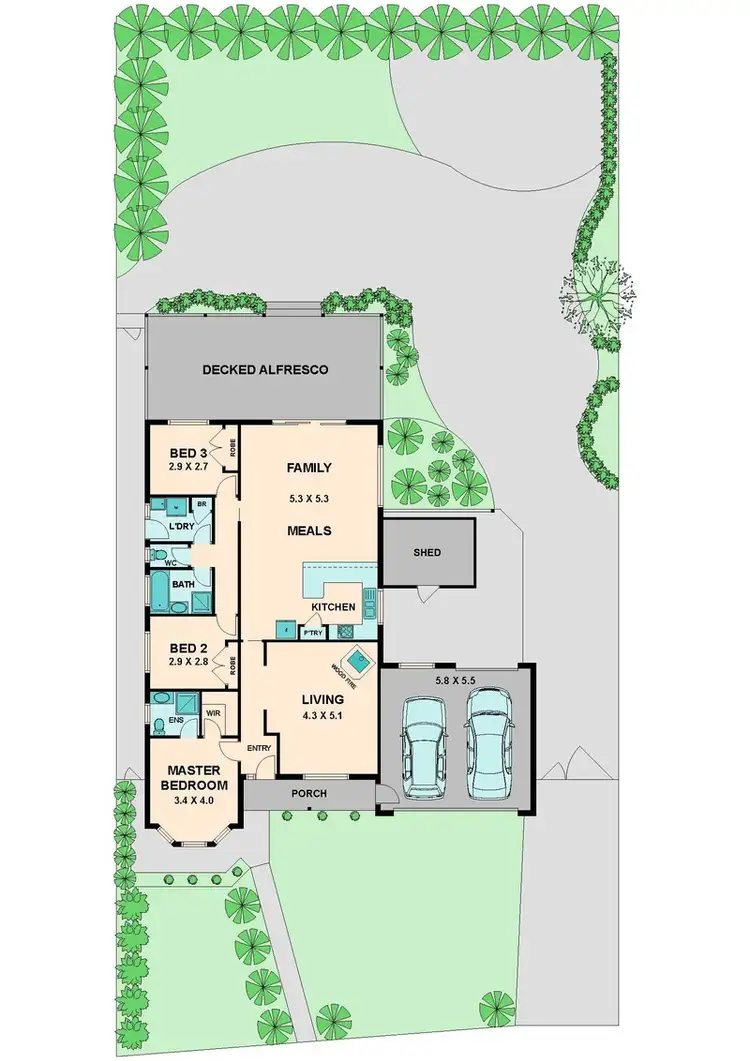 Floorplan of Homely house listing, 23 HOPKINS WAY, Wallan VIC 3756