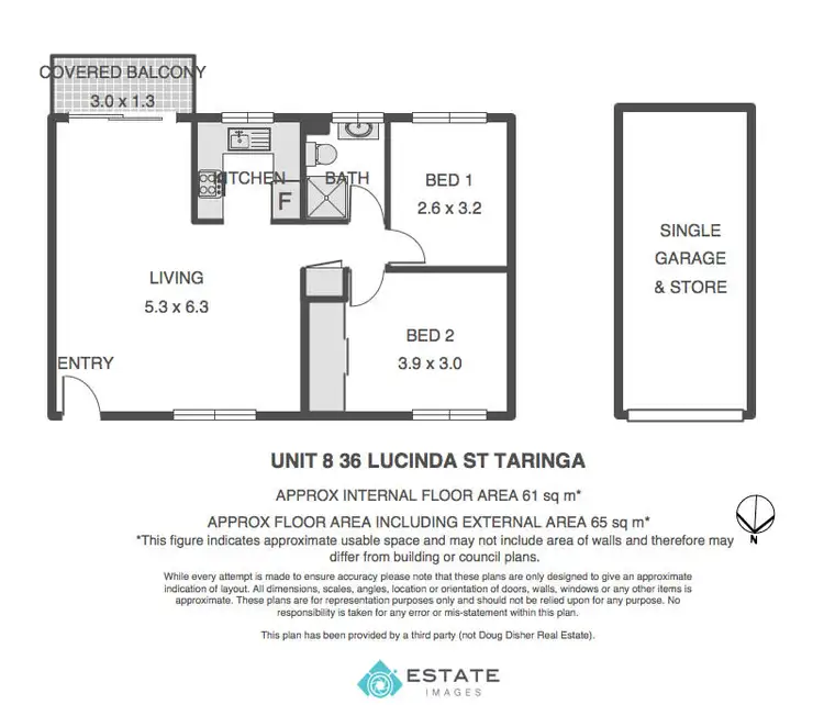 Floorplan of Homely unit listing, 8/36 Lucinda Street, Taringa QLD 4068