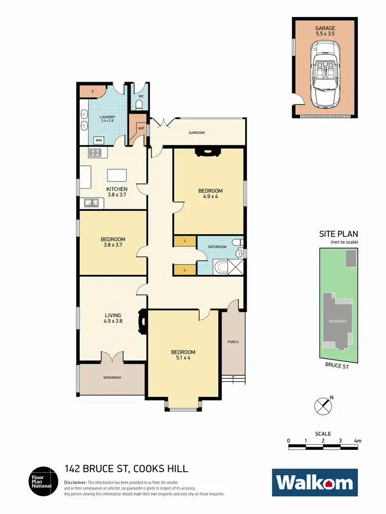 Floorplan of Homely house listing, 142 Bruce Street, Cooks Hill NSW 2300
