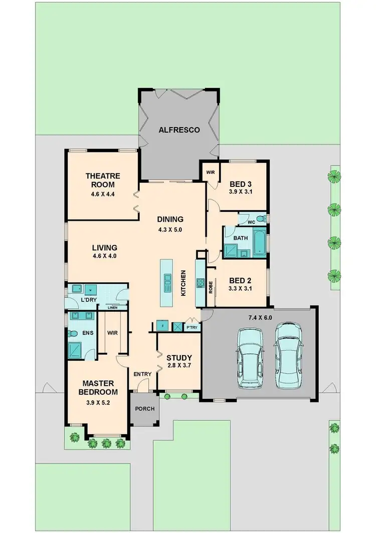 Floorplan of Homely house listing, 12 BALMAIN CIRCUIT, Wallan VIC 3756