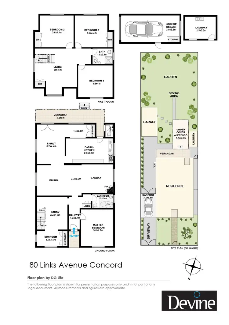 Floorplan of Homely house listing, 80 Links Avenue, Concord NSW 2137
