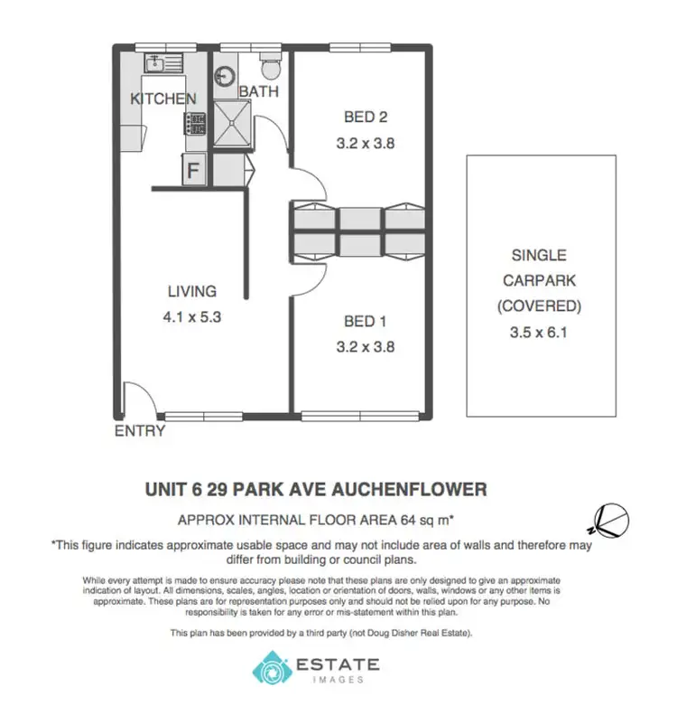Floorplan of Homely unit listing, 6/29 Park Ave, Auchenflower QLD 4066