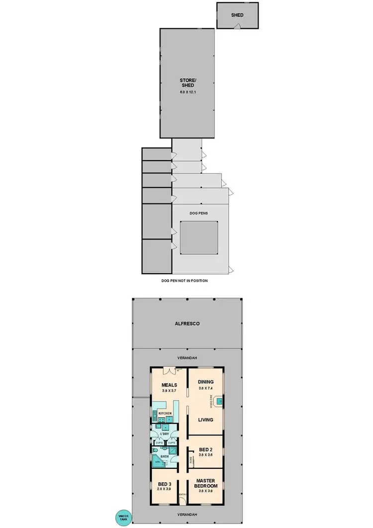 Floorplan of Homely house listing, 20 DEREK DRIVE, Broadford VIC 3658