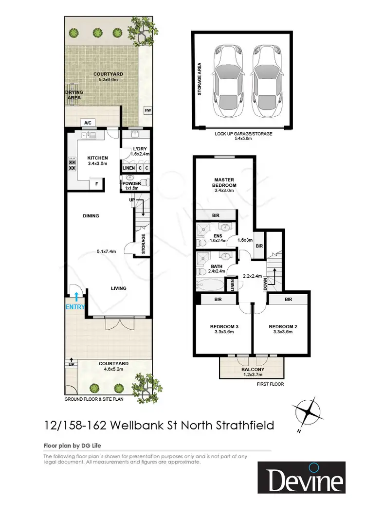 Floorplan of Homely townhouse listing, 12/158-162 Wellbank Street, North Strathfield NSW 2137