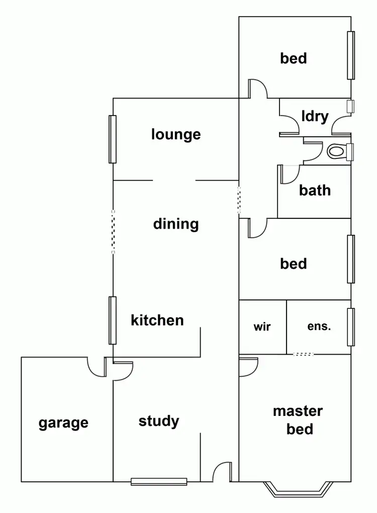 Floorplan of Homely house listing, 8 Oliver Court, Horsham VIC 3400