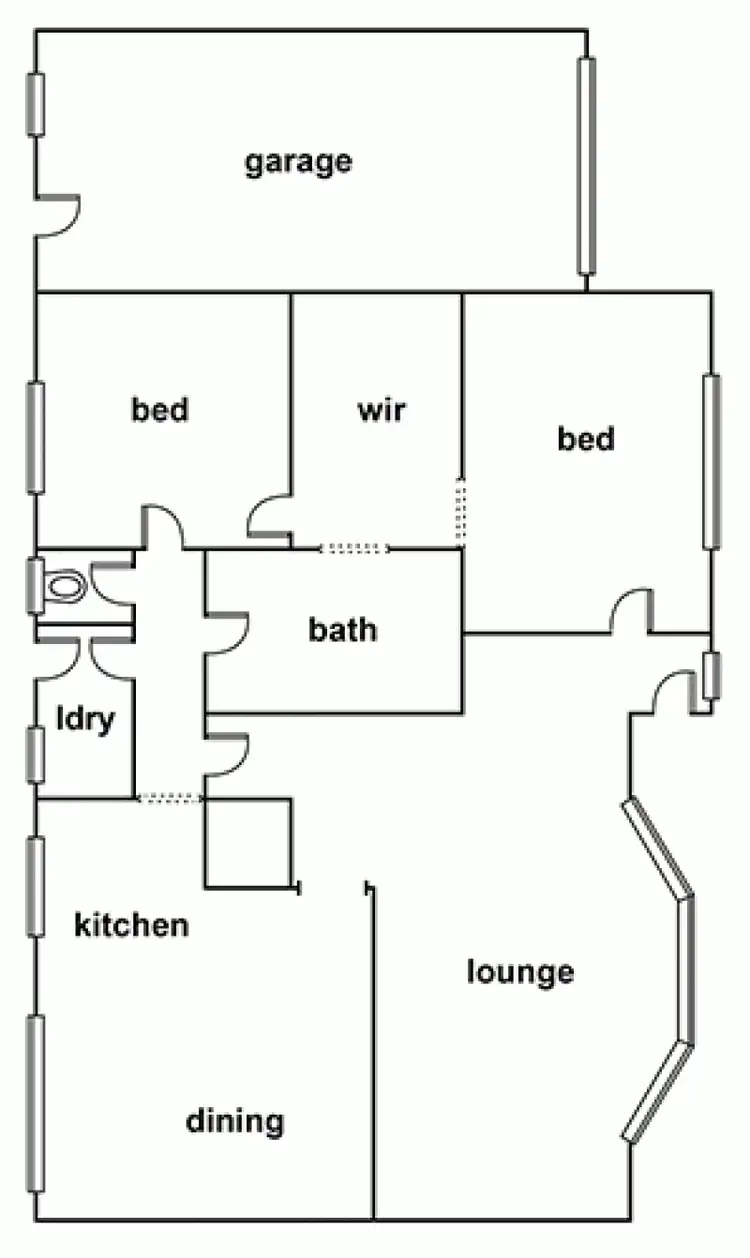 Floorplan of Homely house listing, 1/8 Wilson Street, Horsham VIC 3400