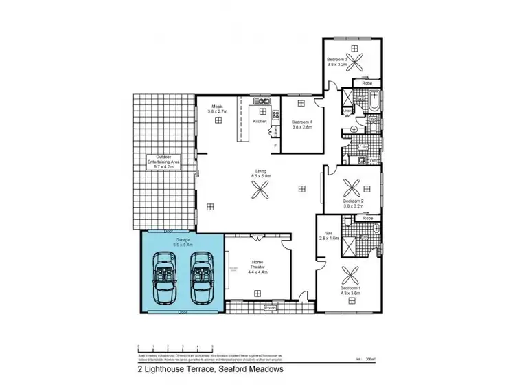 Floorplan of Homely house listing, 2 Lighthouse Tce, Seaford Meadows SA 5169