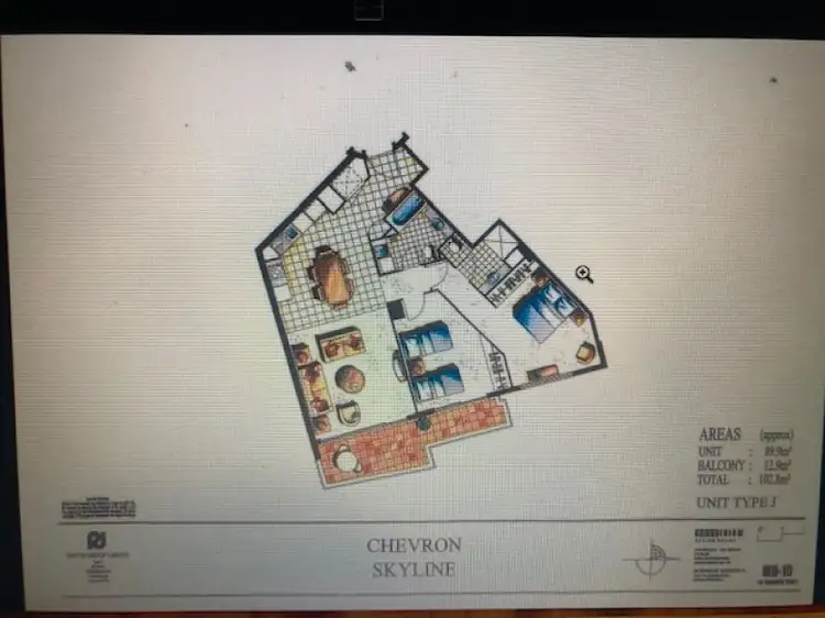 Floorplan of Homely apartment listing, 1134/23 FERNY AVE, Surfers Paradise QLD 4217